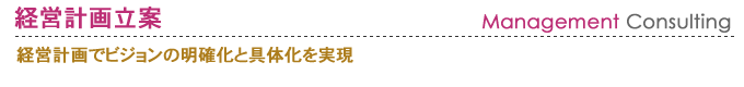 経営計画でビジョンの明確化と具体化を実現