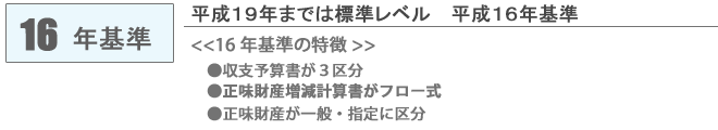 公益法人会計基準 16年基準